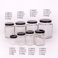 Hexagonal glass jam jar  honey jar 100ml 180ml 280ml 380ml 730ml